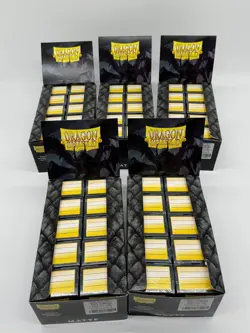 Lot of 50 Dragon Shield Matte Blood Red Card Sleeves 100ct Pack Standard Size - Image 1