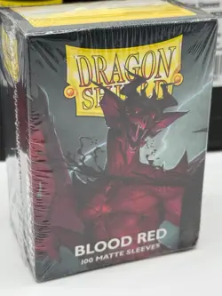 Lot of 50 Dragon Shield Matte Blood Red Card Sleeves 100ct Pack Standard Size - Image 3