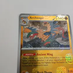 Archeops Master Ball Pattern Holo Card 051/086 Sv: White Flare NM - Image 2