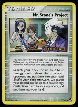 Pokemon Card - Mr. Stone's Project Dragon Frontiers 77/101 Reverse Holo Stamped - Image 1