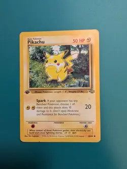 Pokemon Card 1999 Jungle 1st Edition Common Pikachu 60/64 MP - Image 1