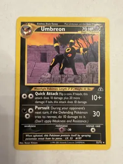 Umbreon Neo Discovery 32/75 Regular Card - Image 1