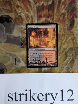 1x Blood Crypt – Dissension – Signed by Rob Alexander – MTG - Image 1
