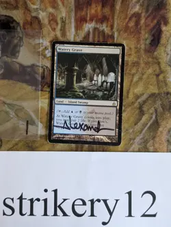 1x Watery Grave – Ravnica: City of Guilds – Signed by Rob Alexander – MTG - Image 1