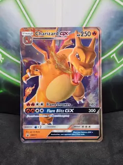 Charizard GX SM211 Pokemon Sun & Moon Black Star Promo Full Art Holo NM - Image 1