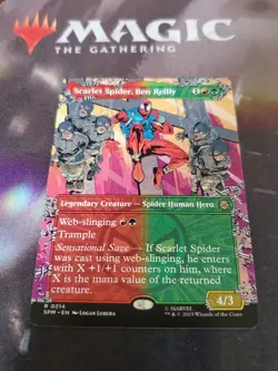 Mtg. Scarlet Spider, Ben Reilly. Borderless. Marvel's Spider-Man. Pack Fresh - Image 1