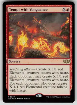 Tempt with Vengeance Normal R Commander: Tarkir: Dragonstorm 239 NM - Image 1