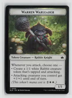 Warren Warleader Token 0005 Bloomburrow BLB MTG Magic - Image 1