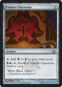 Rakdos Cluestone - Foil MTG Dragon's Maze NM Magic Foil - Image 1