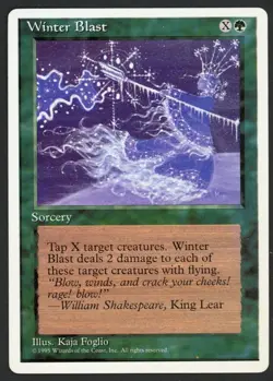 ***Winter Blast** MTG Alternate 4th Edition Magic Kid Icarus - Image 1