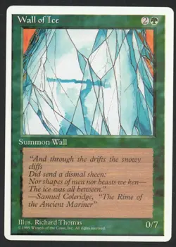 ***Wall of Ice** MTG Alternate 4th Edition Magic Kid Icarus - Image 1