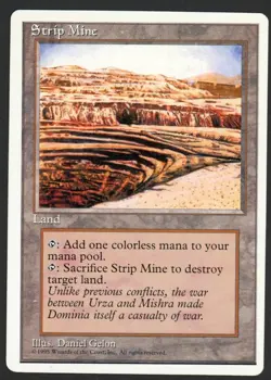 ***Strip Mine** MTG Alternate 4th Edition Magic Kid Icarus - Image 1