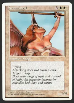 ***Serra Angel** MTG Alternate 4th Edition Magic Kid Icarus - Image 1