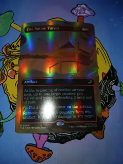 Fire Nation Turret (Borderless) FOIL Avatar: The Last Airbender MTG Near Mint - Image 2