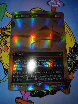 Fire Nation Turret (Borderless) FOIL Avatar: The Last Airbender MTG Near Mint - Image 3