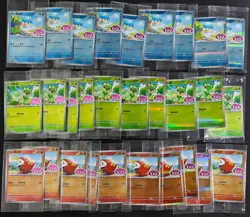 Lot30 Gen 9 starters Promo Quaxly Fuecoco Sprigatito Sealed pokemon Chinese NE40 - Image 1