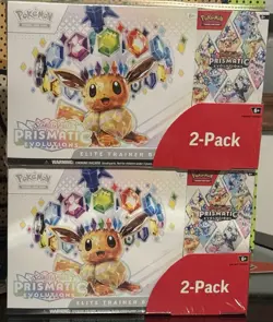 Pokemon Center ETB Elite Trainer Box Prismatic Evolutions, 2-Pack (2 sets) - Image 1