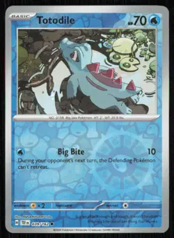 Totodile 039/162 Common Temporal Forces Reverse Holo Near Mint - Image 1