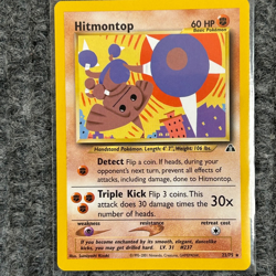 Vintage Pokemon Neo Discovery Hitmontop 22/75 Rare NM/Mint - Image 1
