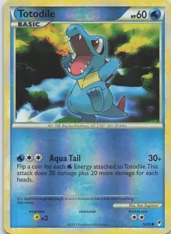 Pokemon TCG Totodile 74/95 Call of Legends Reverse Holo (English) - Image 1