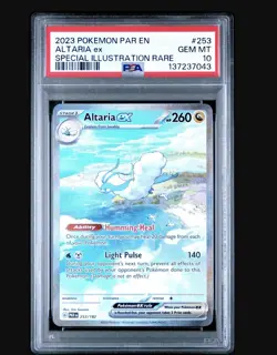 PSA 10 GEM MINT 2023 POKEMON SV ALTARIA EX PAR EN 253/182 PARADOX RIFT🔥🔥 - Image 1