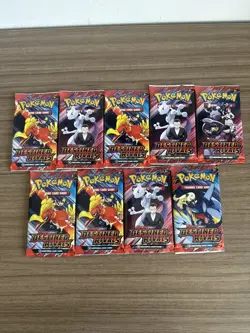 9x Pokemon TCG Destined Rivals Sleeved Booster Pack Factorey Sealed Lot Of 9 - Image 1