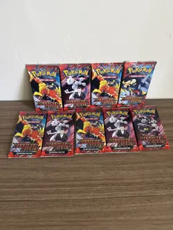 9x Pokemon TCG Destined Rivals Sleeved Booster Pack Factorey Sealed Lot Of 9 - Image 2