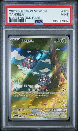 Tangela 178/165 Illustration Rare 2023 Pokemon Mew EN PSA 9 MINT - Image 2