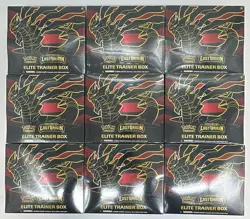 Lot of (9) Pokemon TCG Sword & Shield Lost Origin Elite Trainer Boxes ETB - Image 1