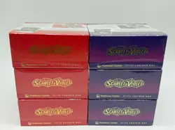 Lot of (6) Pokemon Center Scarlet & Violet Base PC Elite Trainer Boxes SEALED - Image 3