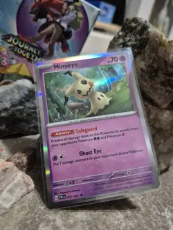 pokemon Cards Mimikyu Holo 1pcs+1pcs Sleeve 2024#037/091 - Image 1