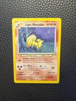Pokemon TCG Light Ninetales Neo Destiny 50/105 Regular Uncommon - Image 1