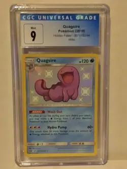 Pokemon TCG 2019 Hidden Fates SV10/SV94 Holo CGC MInt 9, Quagsire - Image 1