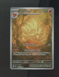 2023 Pokemon OBF EN Illustration Rare #199 Ninetales - Image 1