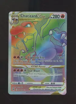 2022 Pokemon SWSH Brilliant Stars Secret #174 Charizard VSTAR - Image 1