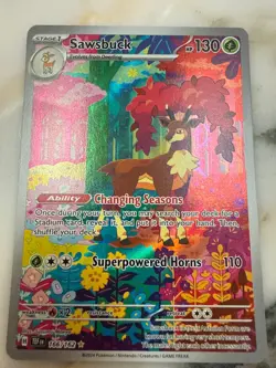 Sawsbuck 166/162 temporal forces Pokemon card mint condition - Image 1