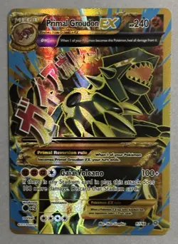 Pokemon TCG Primal Groudon EX 97/98 XY Ancient Origins Ultra Rare Full Art 2015 - Image 1