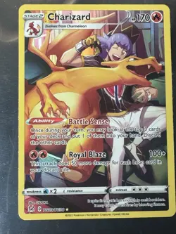Pokemon Lost Origin Trainer Gallery Charizard TG03/TG30 Illustration Rare Holo - Image 2