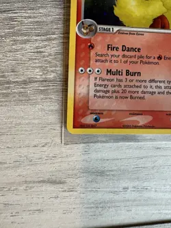 Flareon 5 Holo Pokemon Unseen Forces 2005 - SWIRL 💫 - Image 5