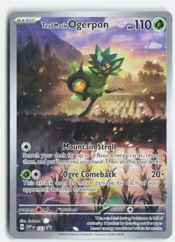 Teal Mask Ogerpon 123 Holo Promo Scarlet & Violet Promo Pokemon Near Mint - Image 1