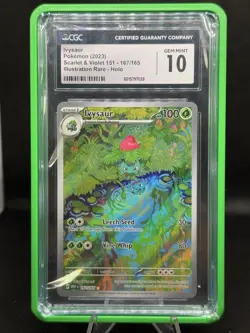 Pokemon TCG Ivysaur 167/165 English Scarlet & Violet 151 CGC 10 GEM MINT - Image 1