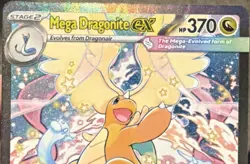 Pokemon Mega Dragonite EX Rare Full Art Holo Card 290/217 ASC EN - Image 1