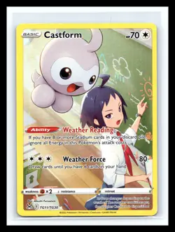 💥 Pokemon TCG Castform TG11/TG30 Holo Ultra Rare Trainer Lost Origin - Image 1