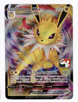 2022-23 Pokemon Play! JOLTEON VMAX PRIZE PACK Evolving Skies 051/203 🔥🔥Stamped - Image 1