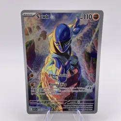 2025 Pokemon SV White Flare WHT EN Sawk Illustration Rare #130/086 - Image 1
