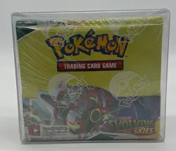 Pokemon TCG Sword & Shield Evolving Skies Booster Box SEALED w/Plastic Protector - Image 1