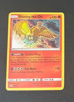 Pokemon TCG Shining Ho-Oh SM70 Promo Near Mint - Image 1
