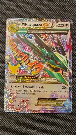 M Rayquaza EX 76/108 Celebrations: Classic Collection Holo Pokemon Near Mint - Image 2