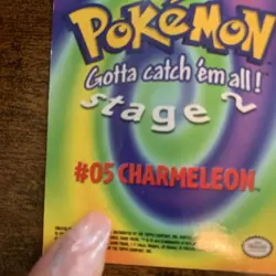 Pokemon TCG Topps Blue Logo E5 E6 Charmeleon Charizard 1999 Vintage MP - Image 3