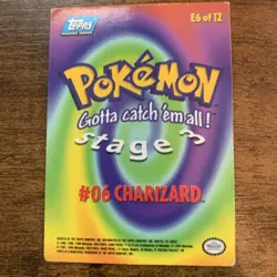 Pokemon TCG Topps Blue Logo E5 E6 Charmeleon Charizard 1999 Vintage MP - Image 4